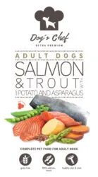 Dog’s Chef SALMON & TROUT WITH SWEET POTATO AND ASPARAGUS