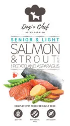 Dog’s Chef SALMON & TROUT WITH SWEET POTATO AND ASPARAGUS Senior & Light